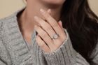 Moonstone & Swarovski Ring