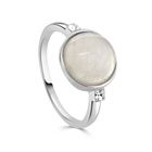 Moonstone & Swarovski Ring