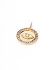 Evil Eye Yellow Gold Pendant with Amethyst