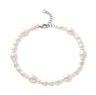 Mixed shape cultured freshwater pearl bracelet