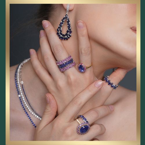 Ethereal Hues: Pink and Blue Sapphire Collection