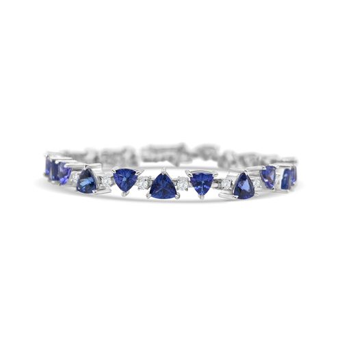 Tanzanite and White Diamond Bracelet