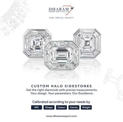 Sidestones, Halo rings, Shank layouts