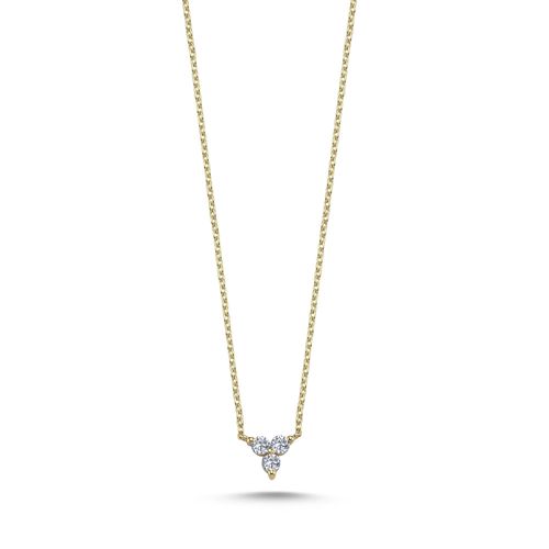 Diamond Necklace in Solid Gold