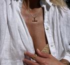 Kelly Springham T-Bar with Snake Chain Necklace