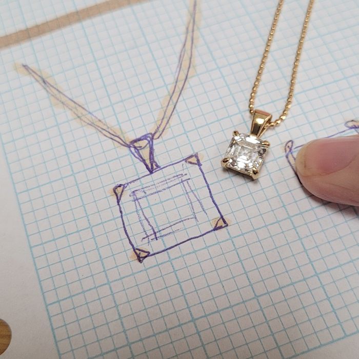 Kelly Springham Sparkling Square Choker Necklace