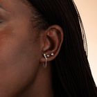 Hannah Martin Chained Pearl Stud Earrings