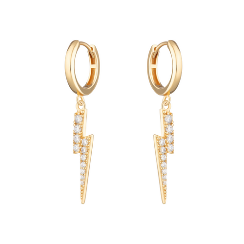Lightning Hoop Earrings