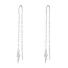 Sparkling Lightning Bolt Threader Earrings