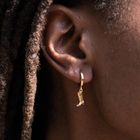 Cowboy Boot Charm Hoop Earrings