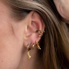 Cowboy Boot Charm Hoop Earrings