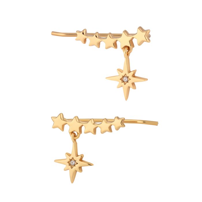 Starburst Ear Climber Earrings