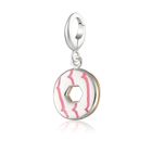 Party Ring Biscuit Charm with Pink Enamel