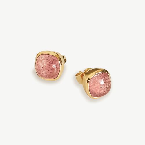 Bella Rosa Strawberry Quartz Earrings