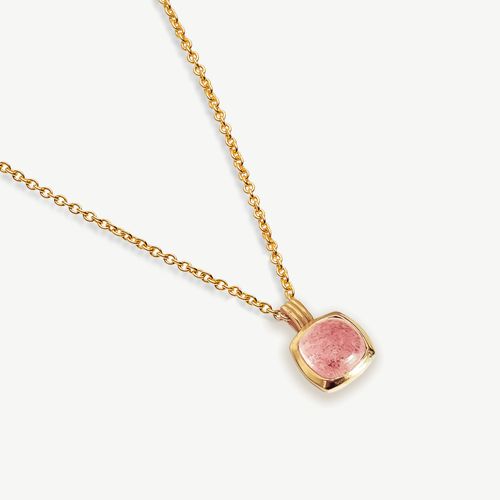 Bella Rosa Strawberry Quartz Necklace