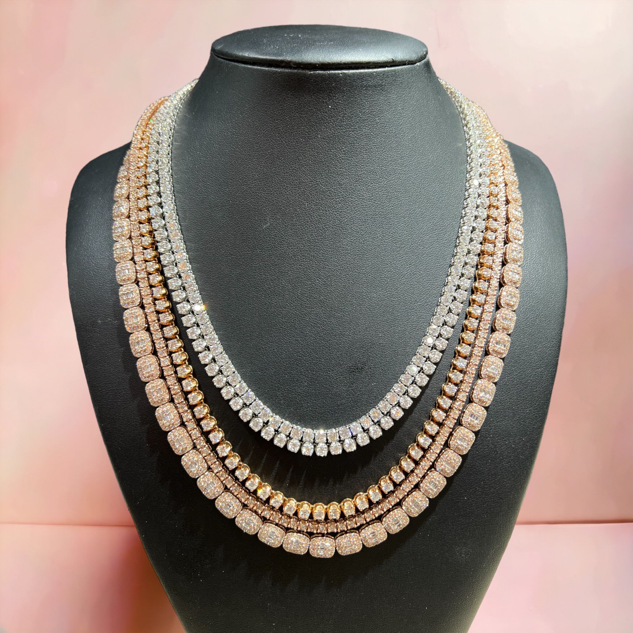 UK Stockist of Diamond Tennis Necklaces | Lab & Natural Diamonds | 9K, 18K & Platinum | 5–50 Carats | Ready to Ship