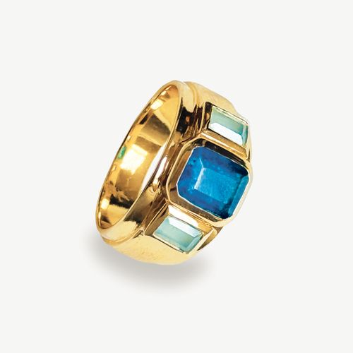 Carnaby Street Blue Jade Ring