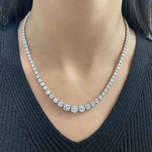 UK Stockist of Graduated Diamond Necklaces | Lab & Natural Diamonds | 9K, 18K & Platinum | 5–50 Carats | Ready to Ship