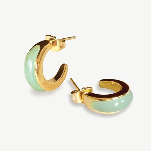 Kiwi Aqua Calci Bubble Earrings