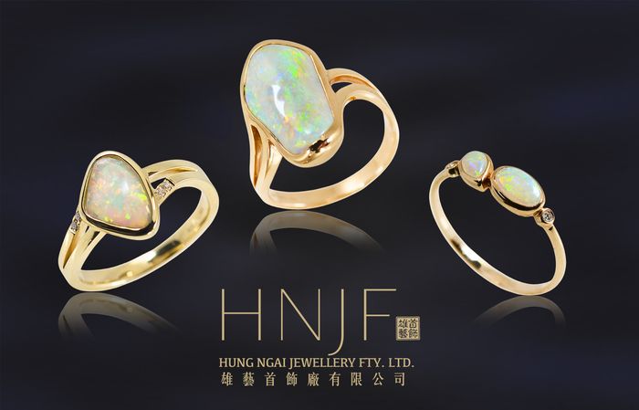 White Solid Opal Jewellery