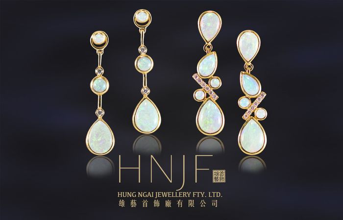 White Solid Opal Jewellery