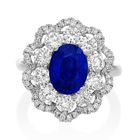 Platinum Sapphire & Diamond Convertible Ring-Pendant