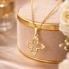 Gold Vermeil & Cubic Zirconia Quatrefoil Clover Necklace