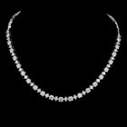 Necklace - 18 kt. White gold - 10.70ct. Natural Diamond