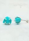 Raw Gemstone Birthstone Earrings - Sterling Silver