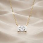 Radiant Solitaire Diamond Pendant Necklace