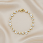 Bezel-Set Round Lab-Grown Diamond Tennis Bracelet