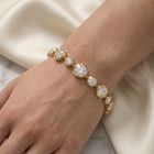 Bezel-Set Round Lab-Grown Diamond Tennis Bracelet