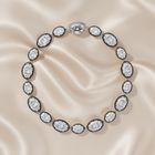  Black Rhodium Oval Diamond Tennis Bracelet.t