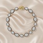  Black Rhodium Oval Diamond Tennis Bracelet.t