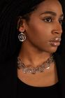 Sculptured Spirals Dangly Earrings