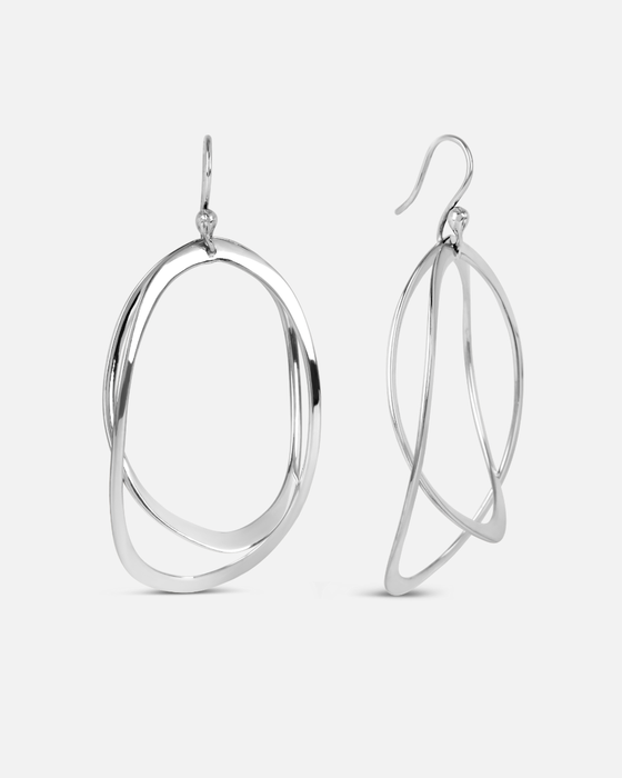Large Oval Dangly Earrings