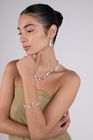 Smooth And Textured Triangle Necklace
