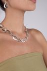 Smooth And Textured Triangle Necklace