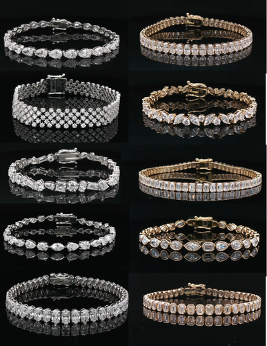 FANCY SHAPE TENNIS BRACELETS 