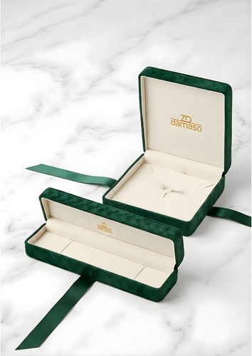 Emerald Velvet Jewelry Box Set - ZD Damaso Packaging