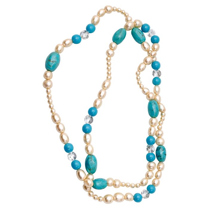 Freshwater Pearl and Turquoise 