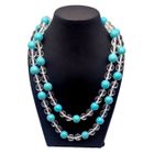 Turquoise And Quartz Necklace