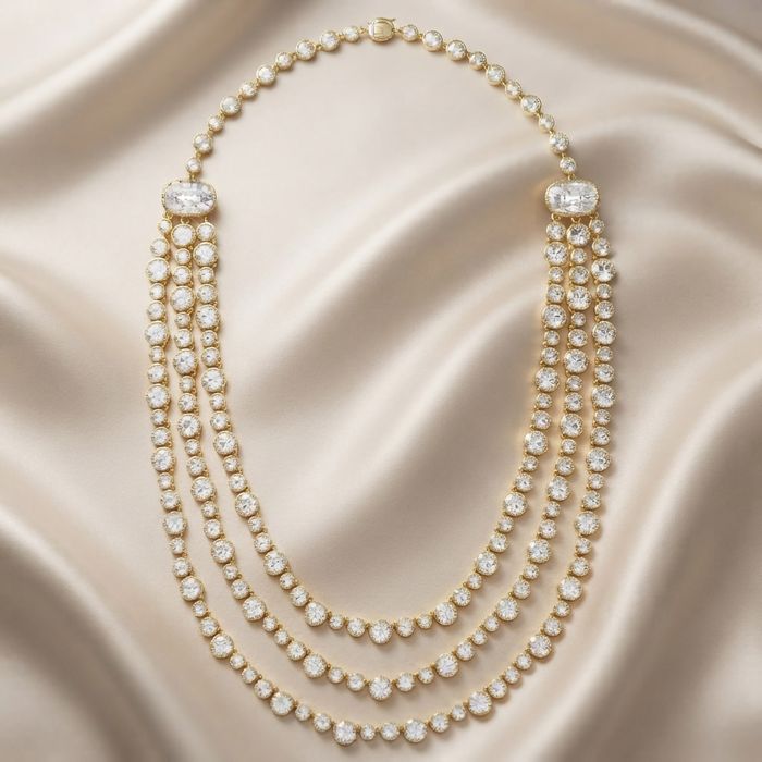 Eternal Sparkle  Gold Necklace