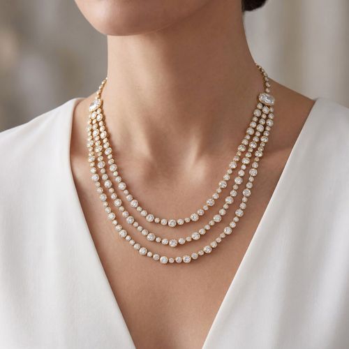 Eternal Sparkle  Gold Necklace