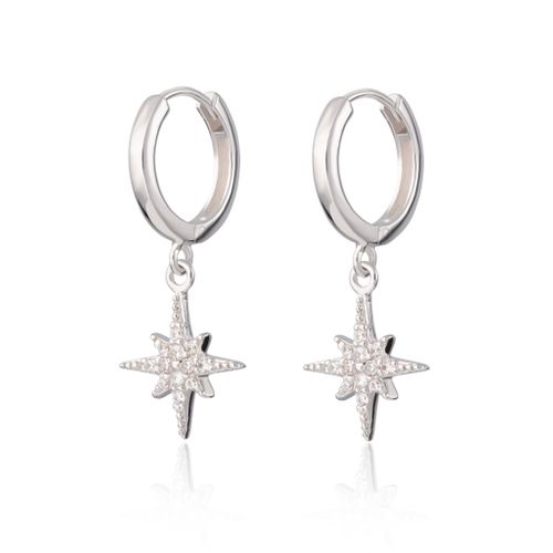 Starburst Hoop Earrings
