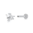 Pearl & Sparkle Single Flat Back Earring