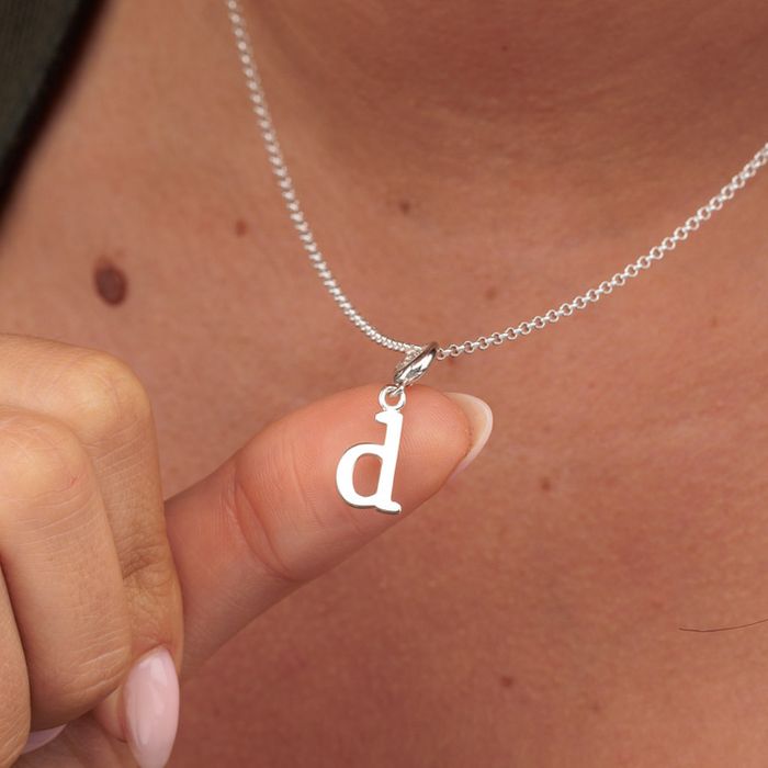 Silver Initial Letter Charms