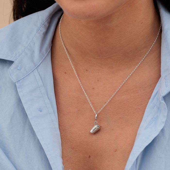 Silver Takeaway Coffee Cup Charm