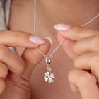 Silver Four Leaf Clover Charm