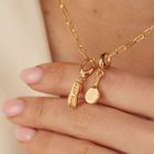 Gold Padel Racket Charm